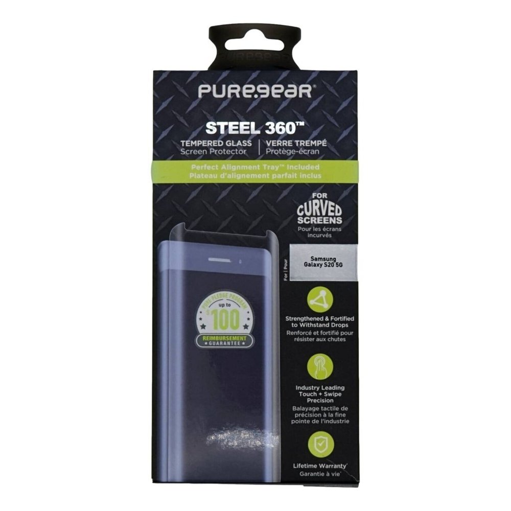 Pure Gear Steel 360 Protectors For Curved Screens for Samsung Galaxy S20 5G New